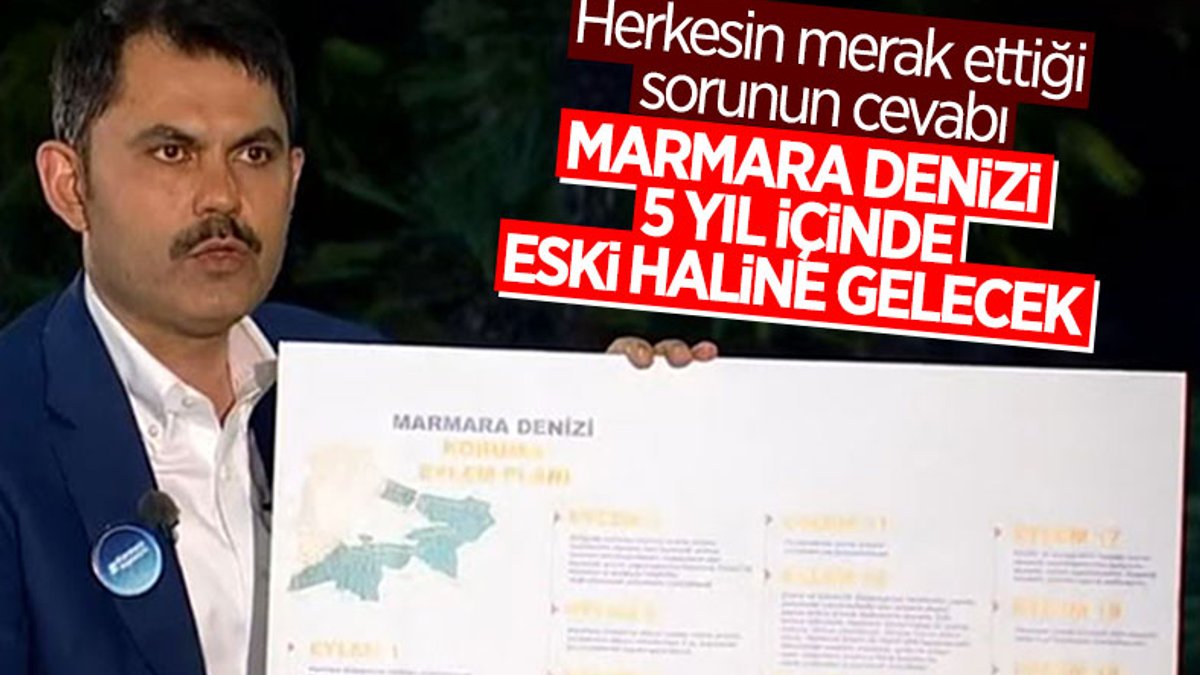 Murat Kurum: Marmara Denizi 5 yıl içinde eski haline gelecek