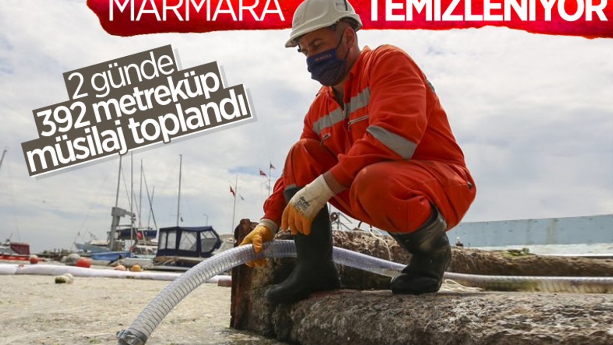 Marmara'dan iki günde 392 metreküp müsilaj toplandı