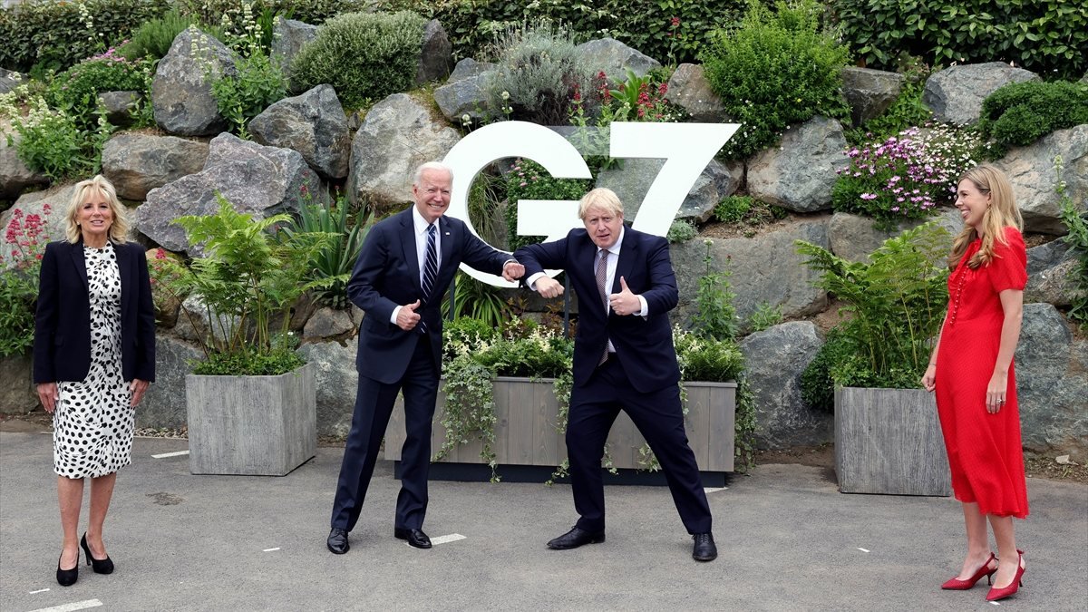 Joe Biden ve Boris Johnson G7 öncesi yüz yüze görüştü