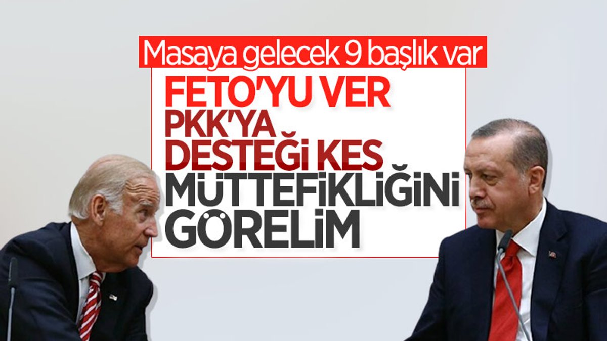 Cumhurbaşkanı Erdoğan ile Joe Biden, 9 kritik konuyu görüşecek