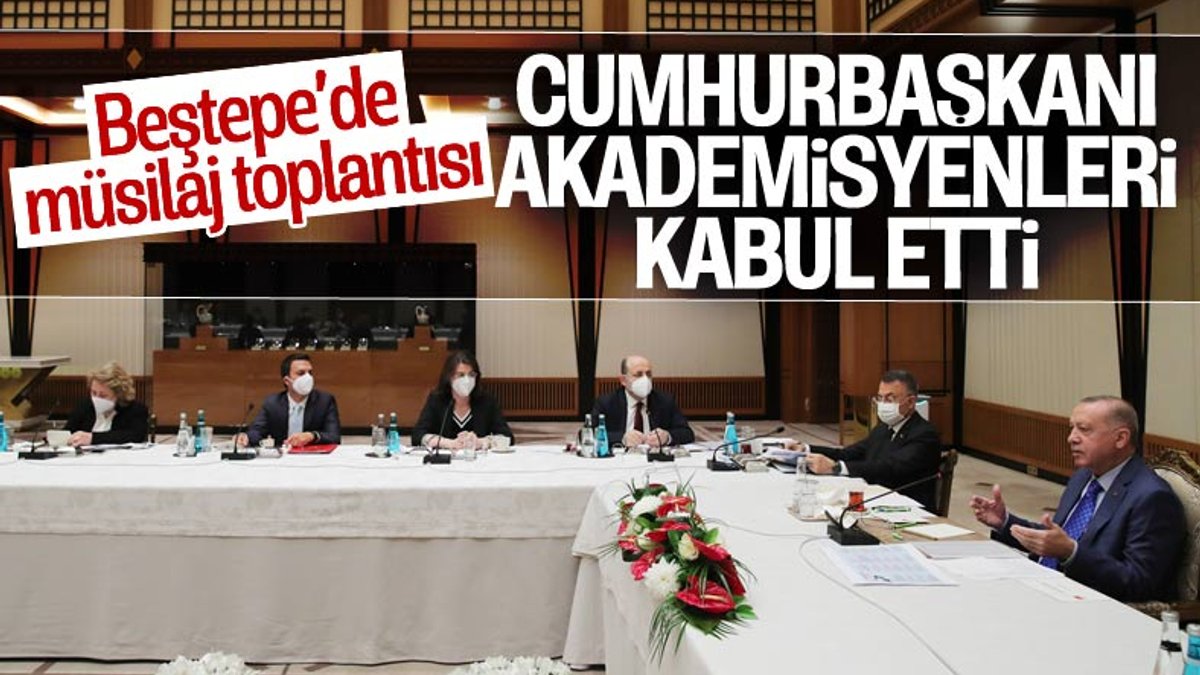 Cumhurbaşkanı Erdoğan'dan akademisyenlerle müsilaj toplantısı