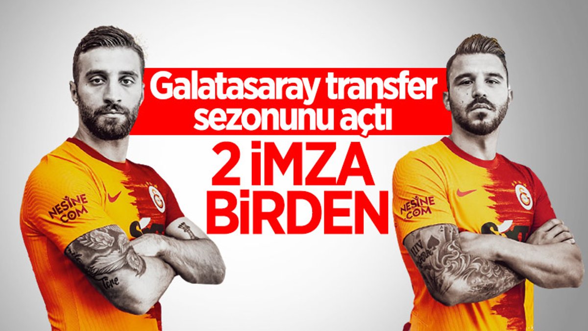 Galatasaray 2 oyuncuyu birden açıkladı