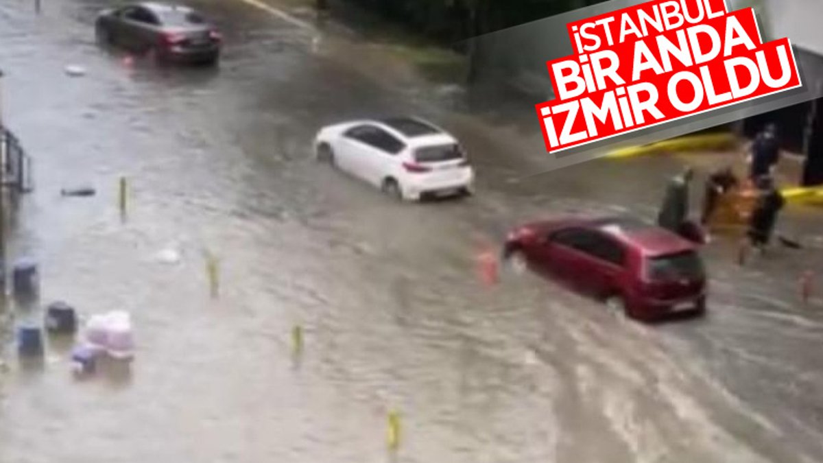 İstanbul'da sağanak yağış sele döndü