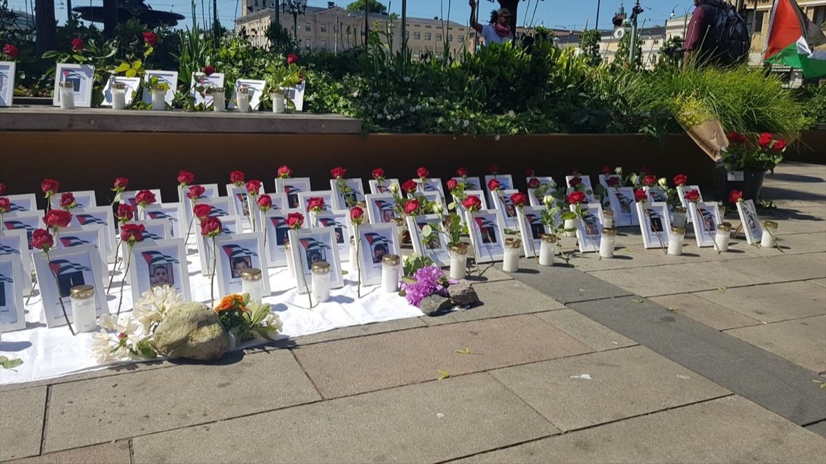 İsrail'in saldırganlığı, İsveç'te protesto edildi