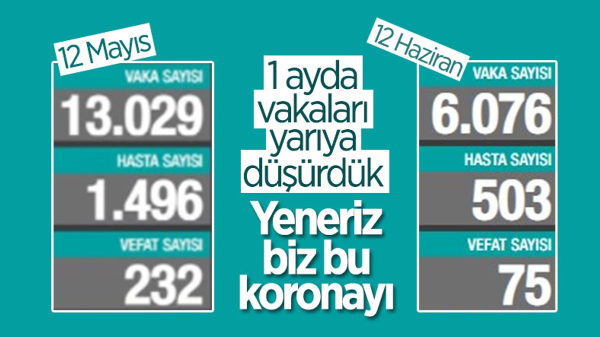 12 Haziran Türkiye'de koronavirüs tablosu