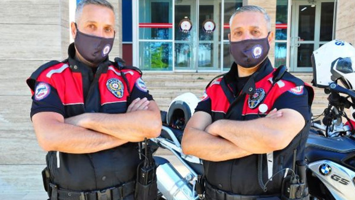 Manisa'da ikiz polisler, omuz omuza görev yapıyor