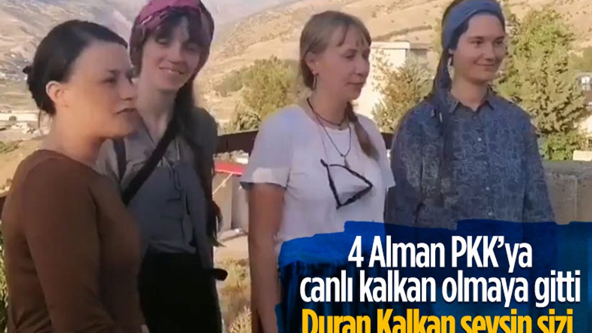 4 Alman kadın, PKK'ya destek için Erbil'e gitti