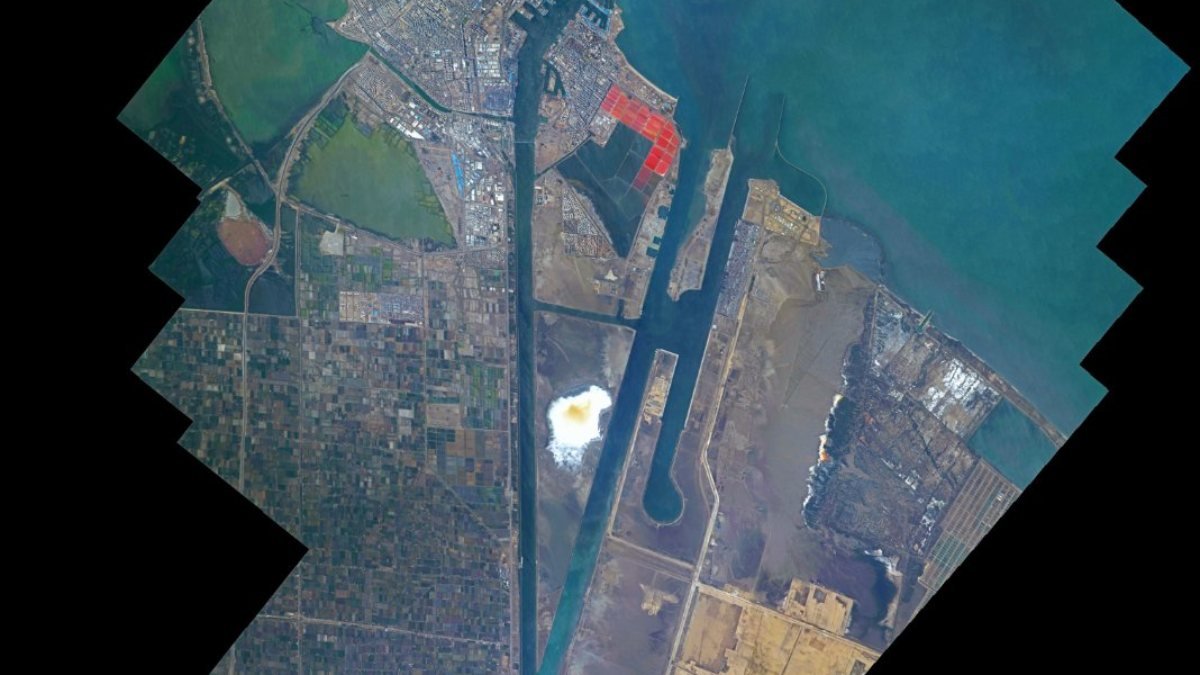 Fransız astronot, Süveyş Kanalı'nın uzaydan görüntüsünü paylaştı