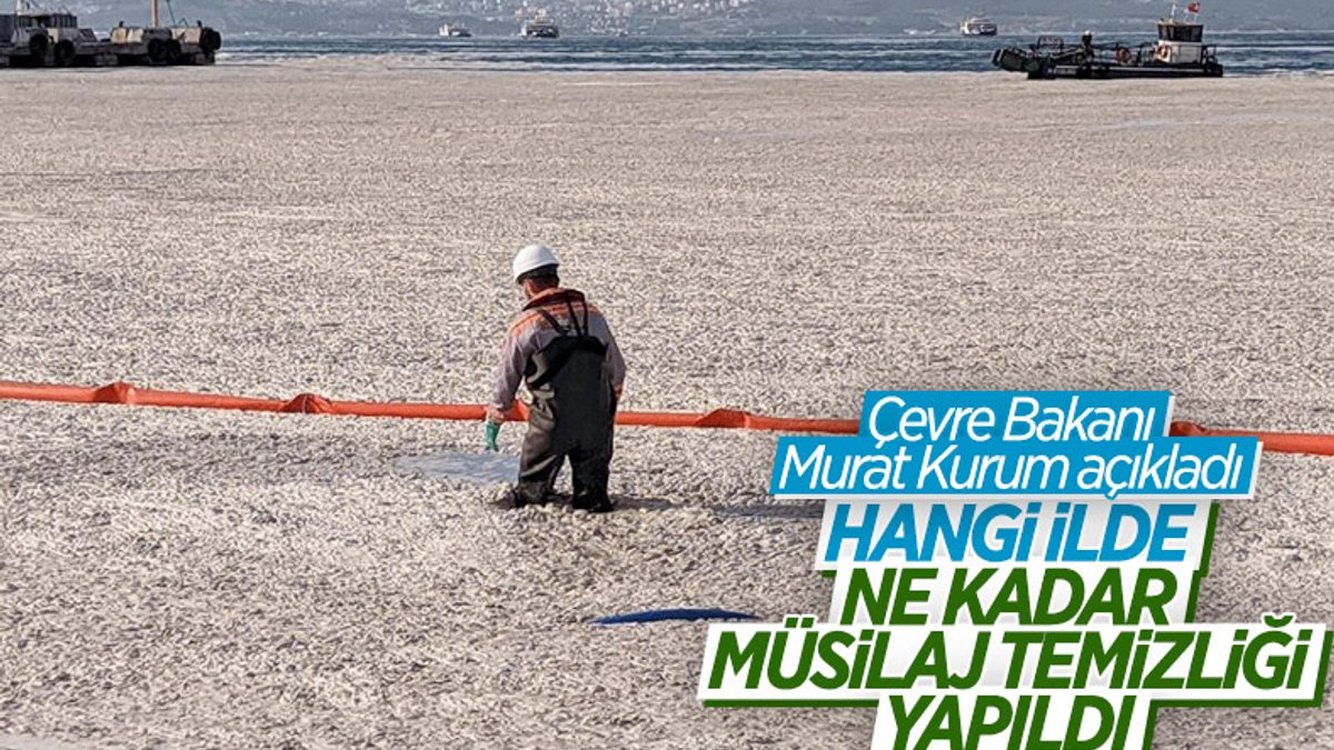 Murat Kurum, temizlenen müsilaj miktarını açıkladı