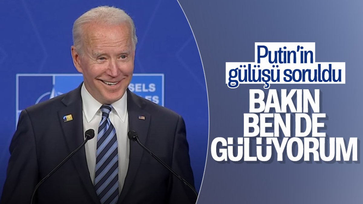 Joe Biden, Vladimir Putin sorusuna gülerek cevap verdi