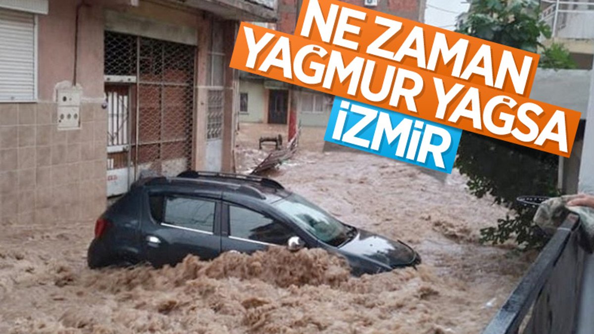 İzmir'de sağanak yağış nedeniyle su baskınları yaşandı