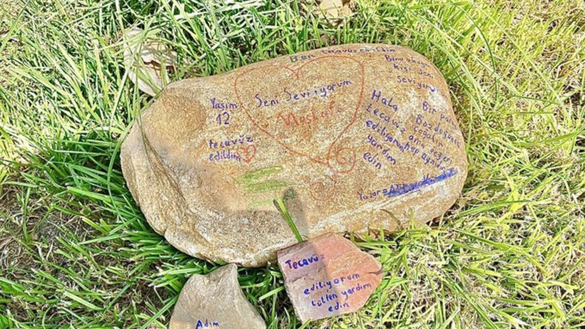 Antalya'da taş üzerine yazılan ‘tecavüz ediliyorum’ yazısı gerçek çıktı