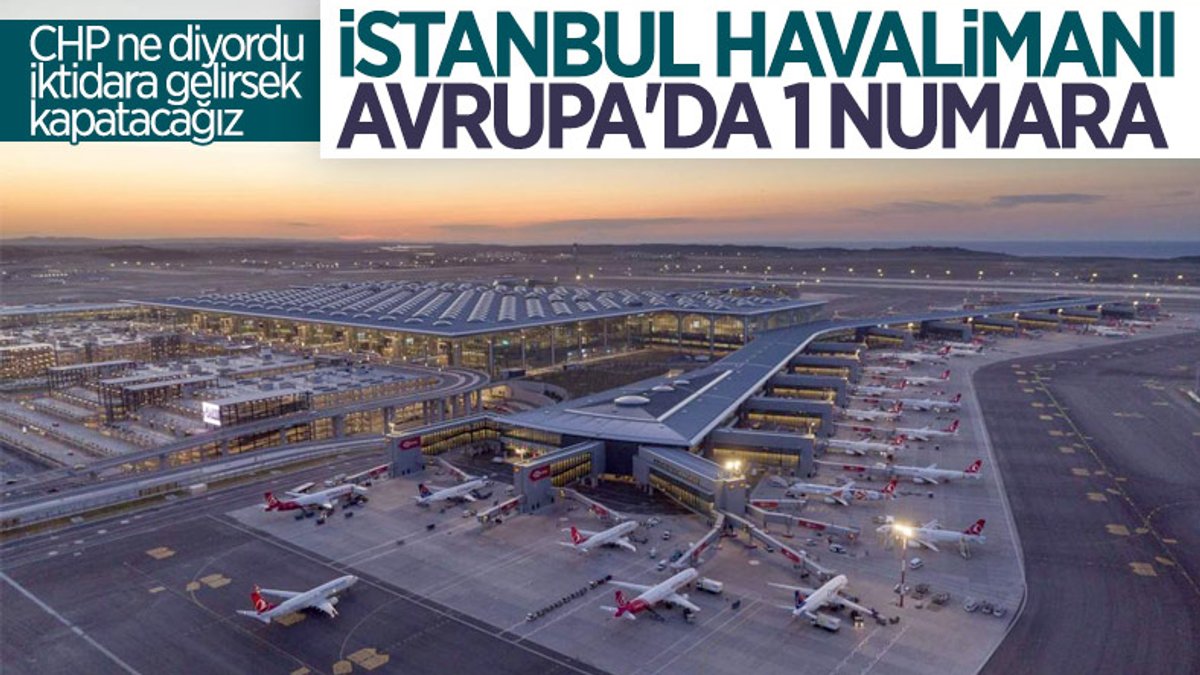 İstanbul Havalimanı, 635 uçuşla Avrupa'nın zirvesinde