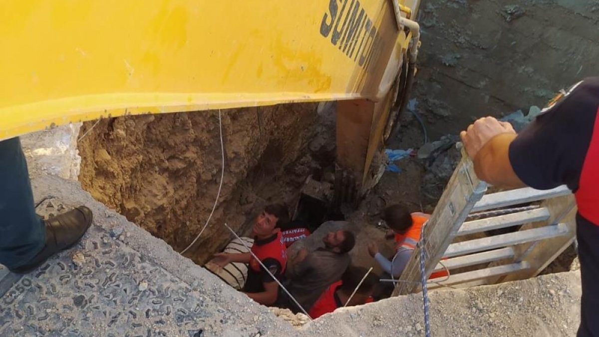 Şanlıurfa'da hastane kanalizasyon hattında göçük