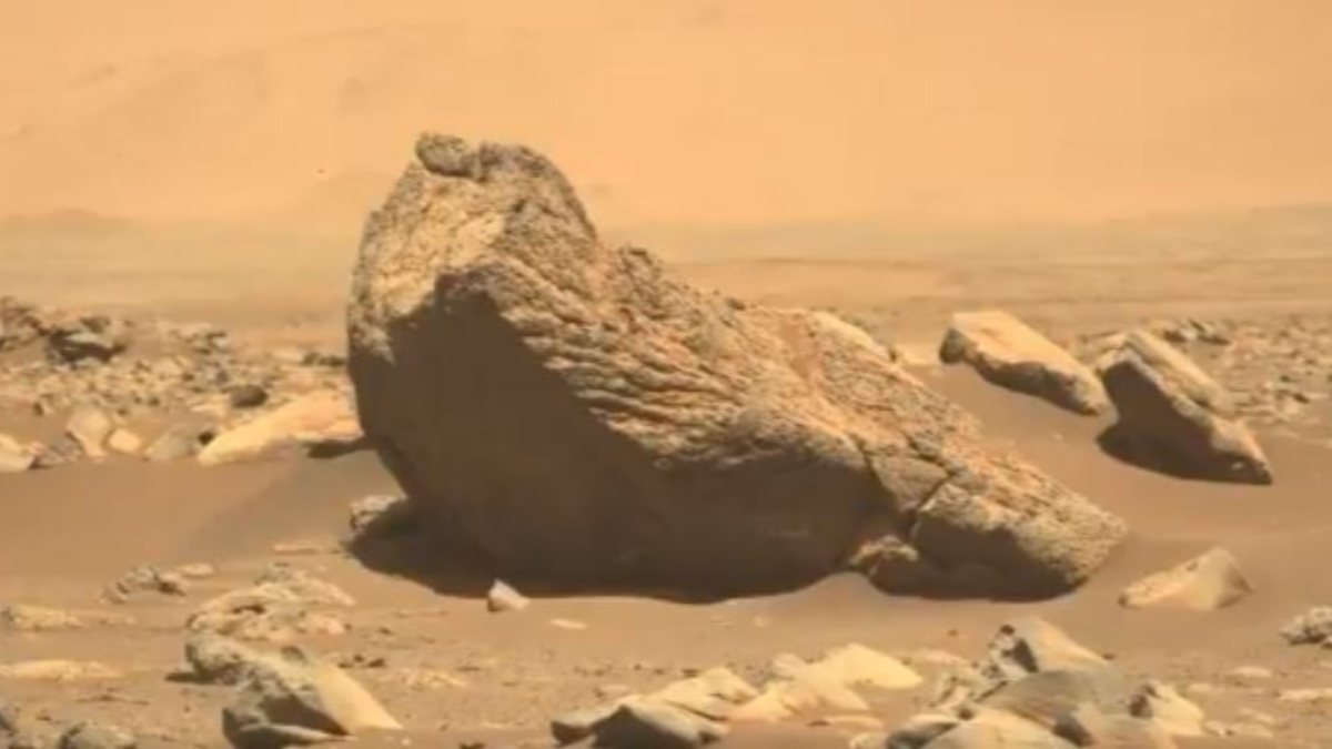 NASA'nın Perseverance uzay aracı, Mars'ta tuhaf bir kaya buldu