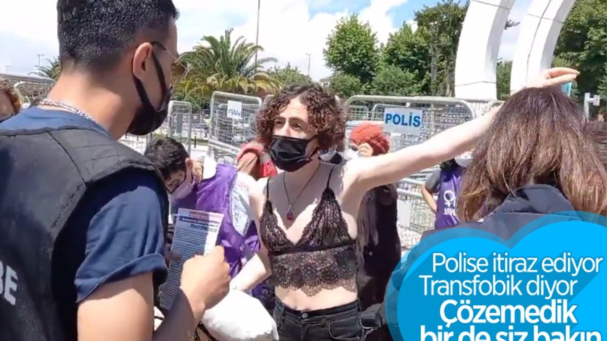 Maltepe'deki trans şahıs, kadın polis tarafından aranmak istedi