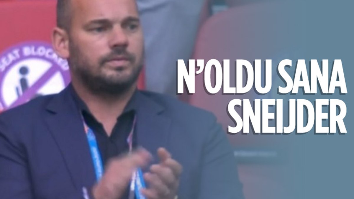 Sneijder son görünümüyle şaşırttı