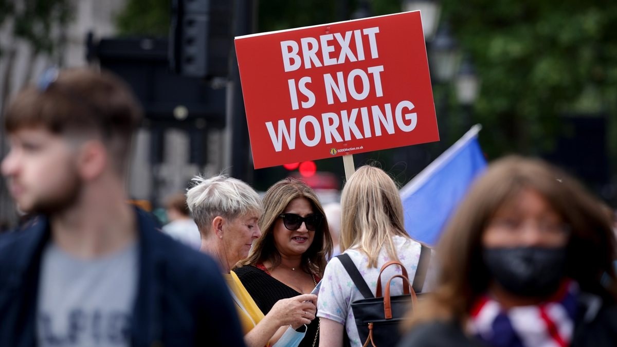 Brexit karşıtları, Londra'da toplandı