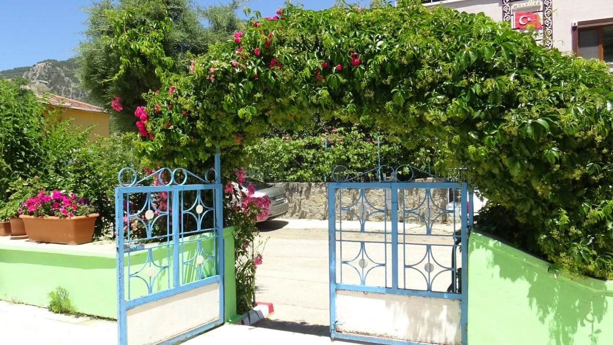 Tokat'ta görev yaptığı camiyi çiçek bahçesine çevirdi