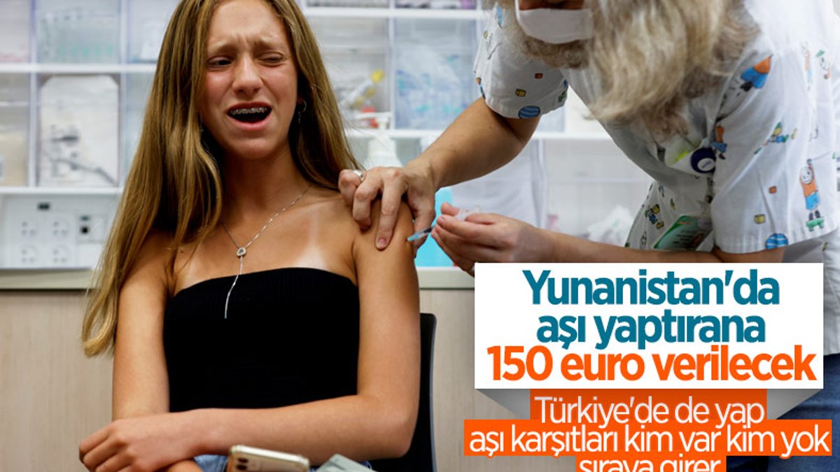 Yunanistan'da gençlere aşı olmaları için 150 euro verilecek