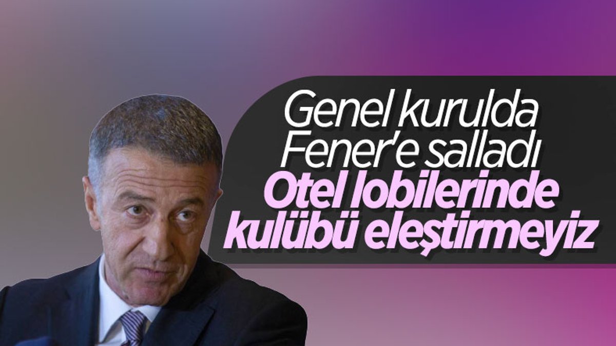Ahmet Ağaoğlu'ndan Fenerbahçe'ye gönderme