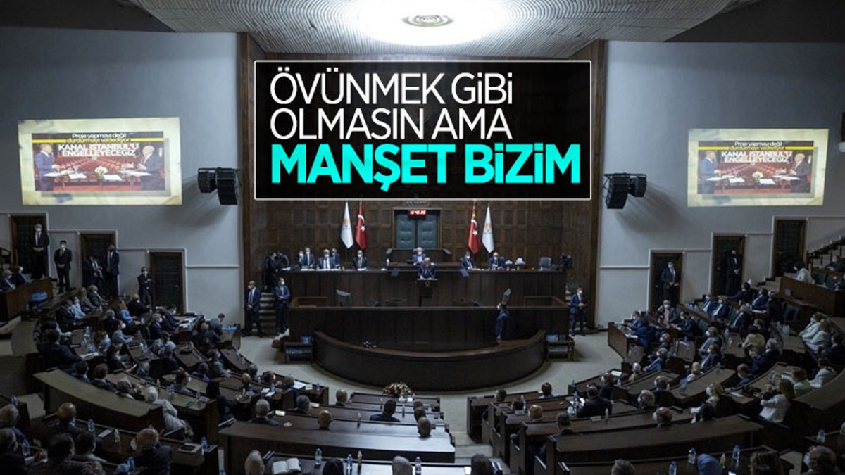 Cumhurbaşkanı Erdoğan'ın grup toplantısında izlettiği video: CHP'nin karşı çıktığı projeler