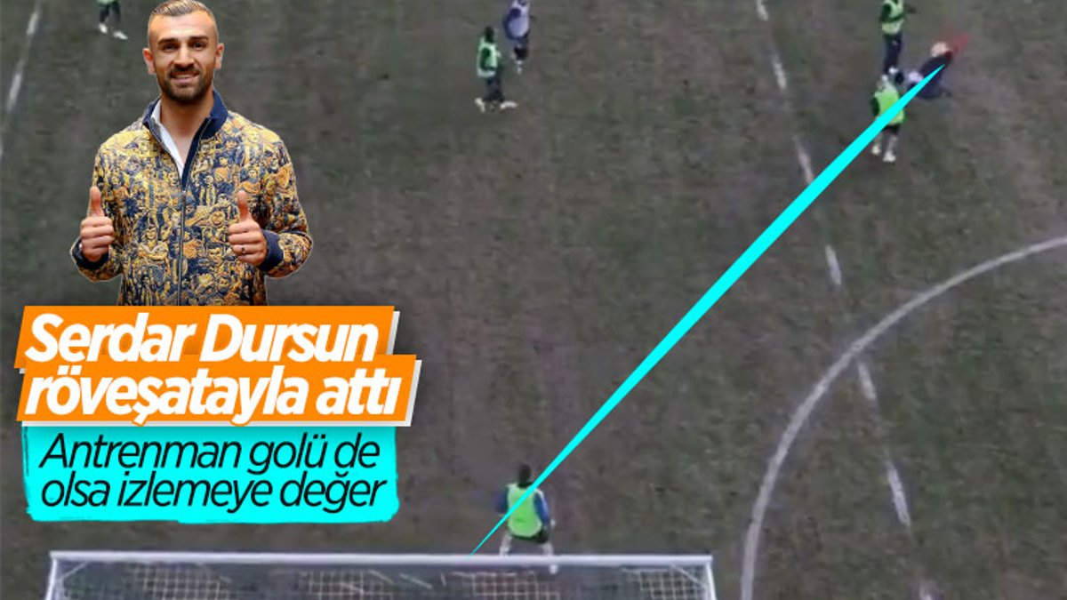Serdar Dursun'dan antrenmanda röveşata golü