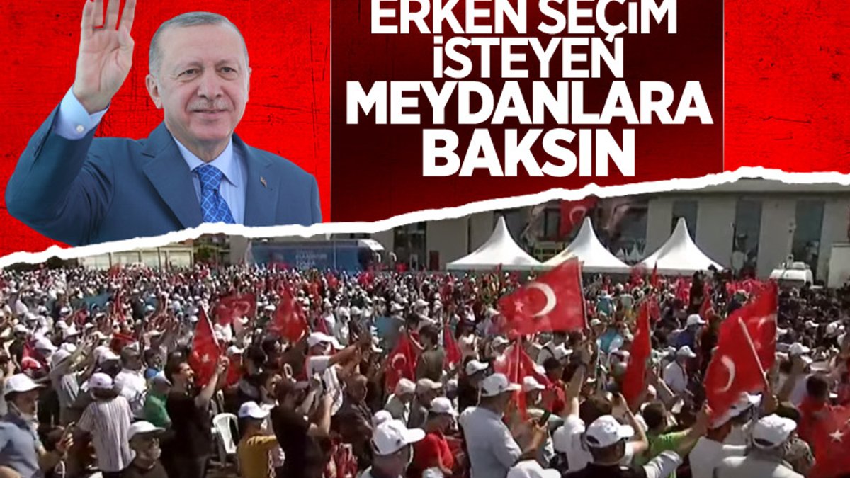 Cumhurbaşkanı Erdoğan’a Sakarya’da sevgi gösterisi