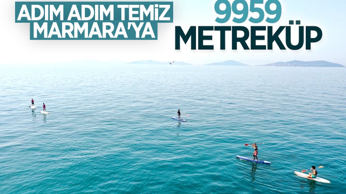 Murat Kurum: 9 bin 959 metreküp müsilajı bertaraf ettik