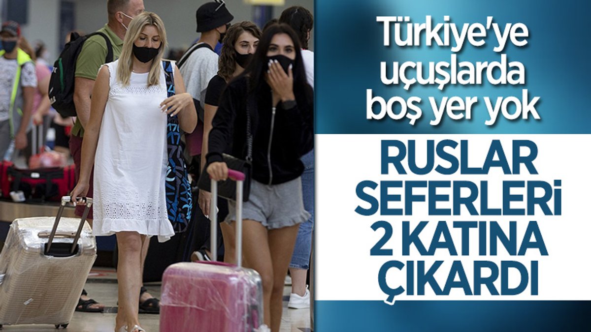 Rus havayolları şirketleri, Türkiye’ye uçuşlarını artırıyor