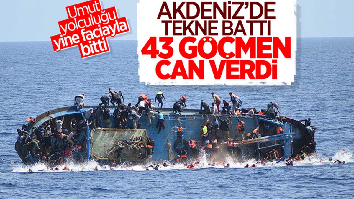 Tunus açıklarında tekne battı: En az 43 göçmen boğuldu