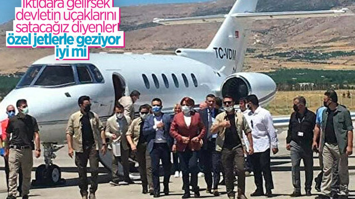 Meral Akşener, Malatya'ya özel jetle gitti