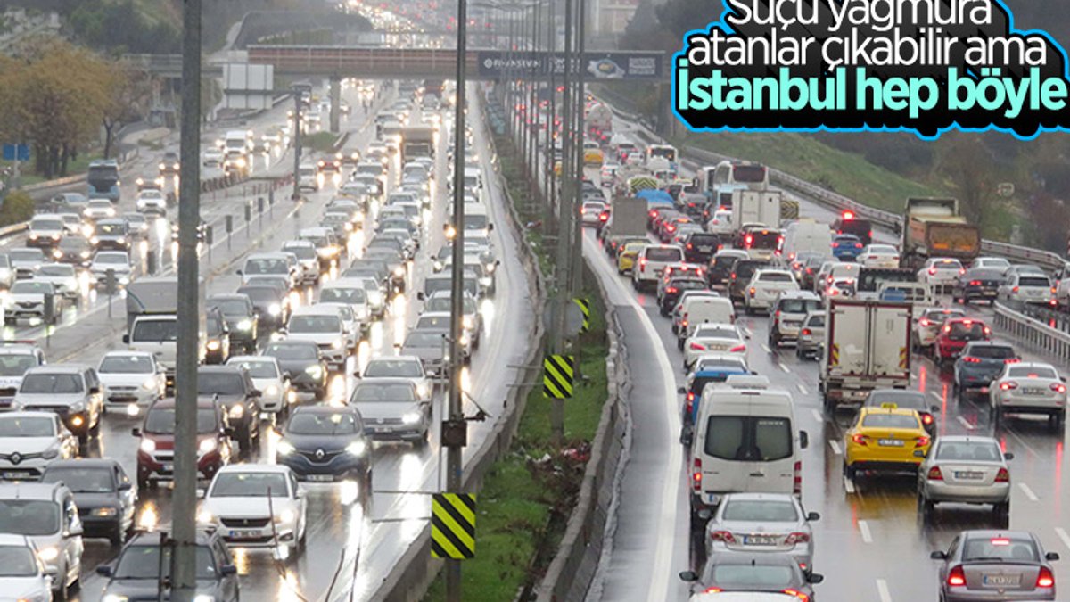 İstanbul'da trafik, durma noktasına geldi