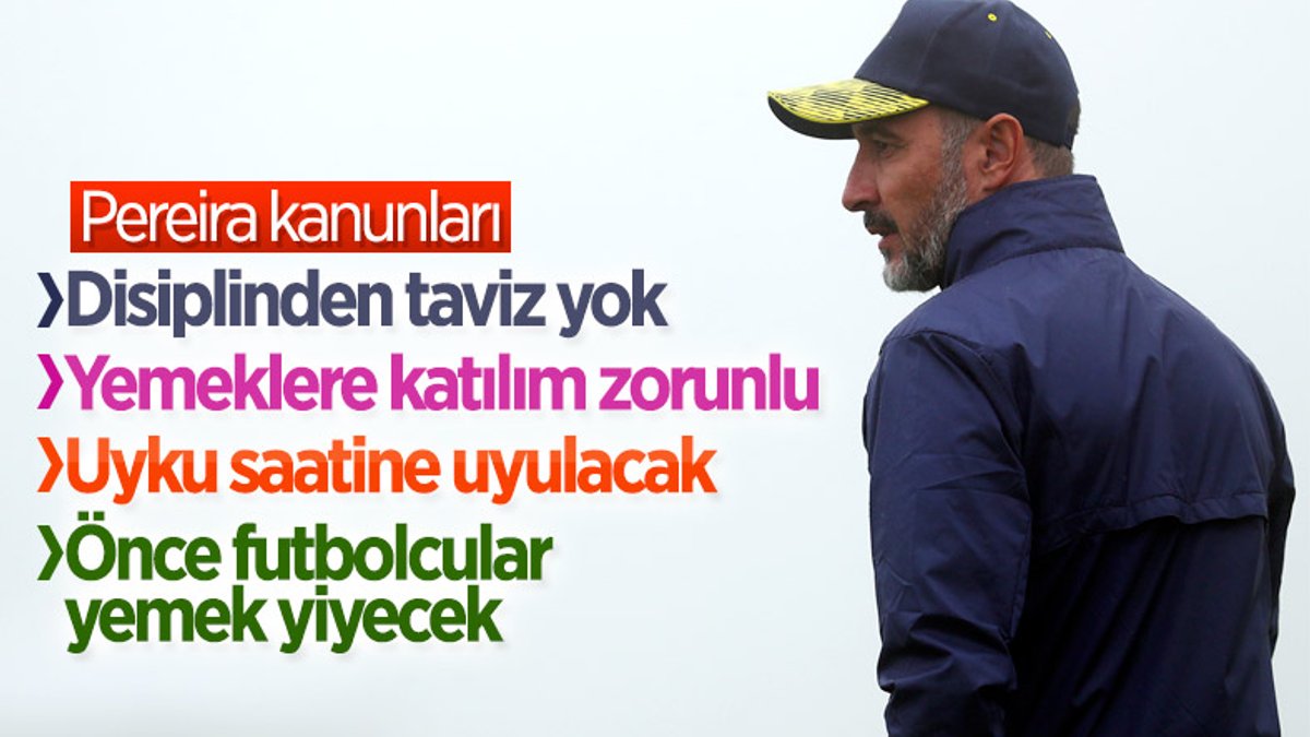 Fenerbahçe'de Vitor Pereira kanunları