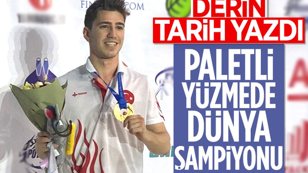 Milli yüzücü Derin Toparlak Rusya'da Dünya Şampiyonu oldu