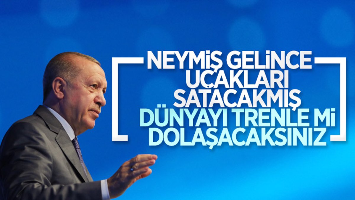 Erdoğan'dan muhalefete uçak tepkisi: Dünyayı trenle mi dolaşacaksınız