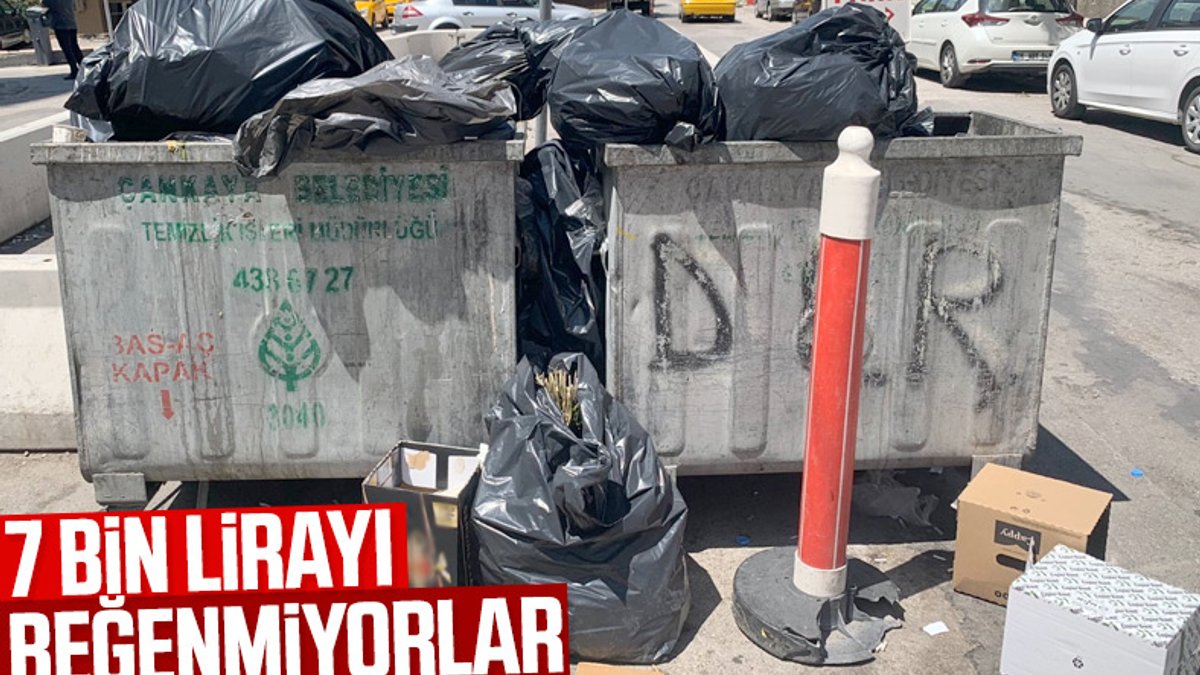 Ankara Çankaya'da çöp krizi
