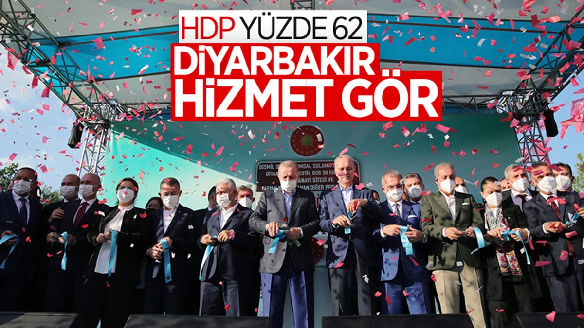 Cumhurbaşkanı Erdoğan, Diyarbakır'da tamamlanan tesislerin açılış törenine katıldı