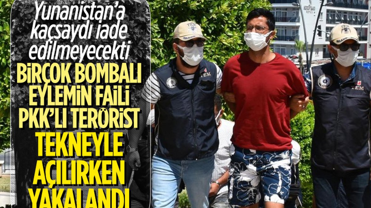 Yunanistan'a kaçmaya çalışan PKK'lı terörist, Marmaris'te yakalandı
