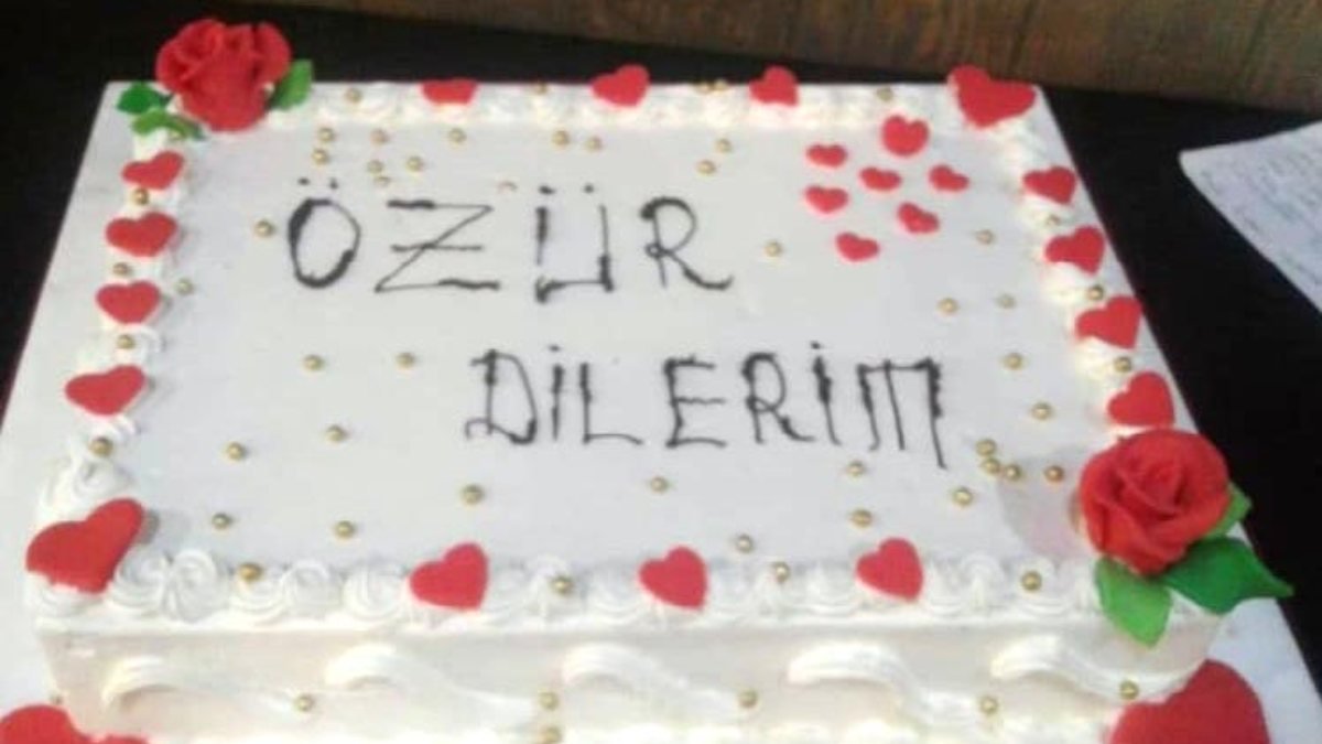 Ankara'da hakaret ettiği sevgilisine 'Özür Dilerim' yazılı pasta alarak cezadan kurtuldu