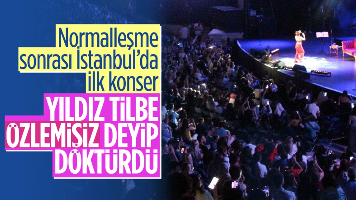 İstanbul’da normalleşme ile ilk konserde Yıldız Tilbe sahne aldı
