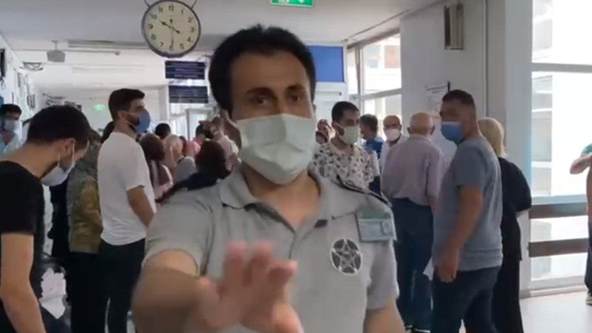 İstanbul Eğitim Araştırma Hastanesi'nde gergin anlar yaşandı