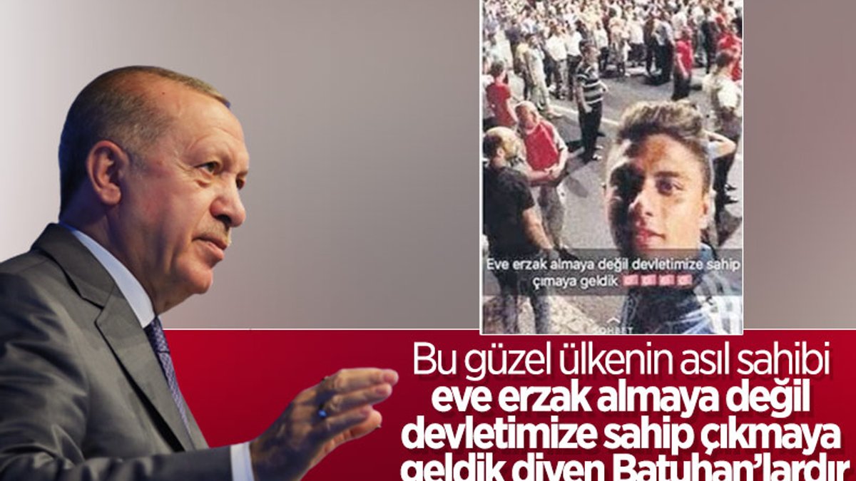 Cumhurbaşkanı Erdoğan, 15 Temmuz şehitlerini andı