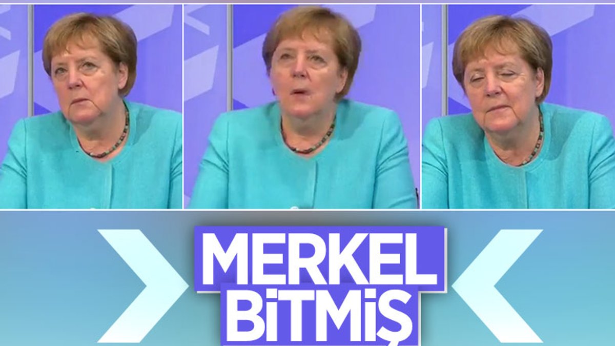 Angela Merkel, gözlerini açamadı
