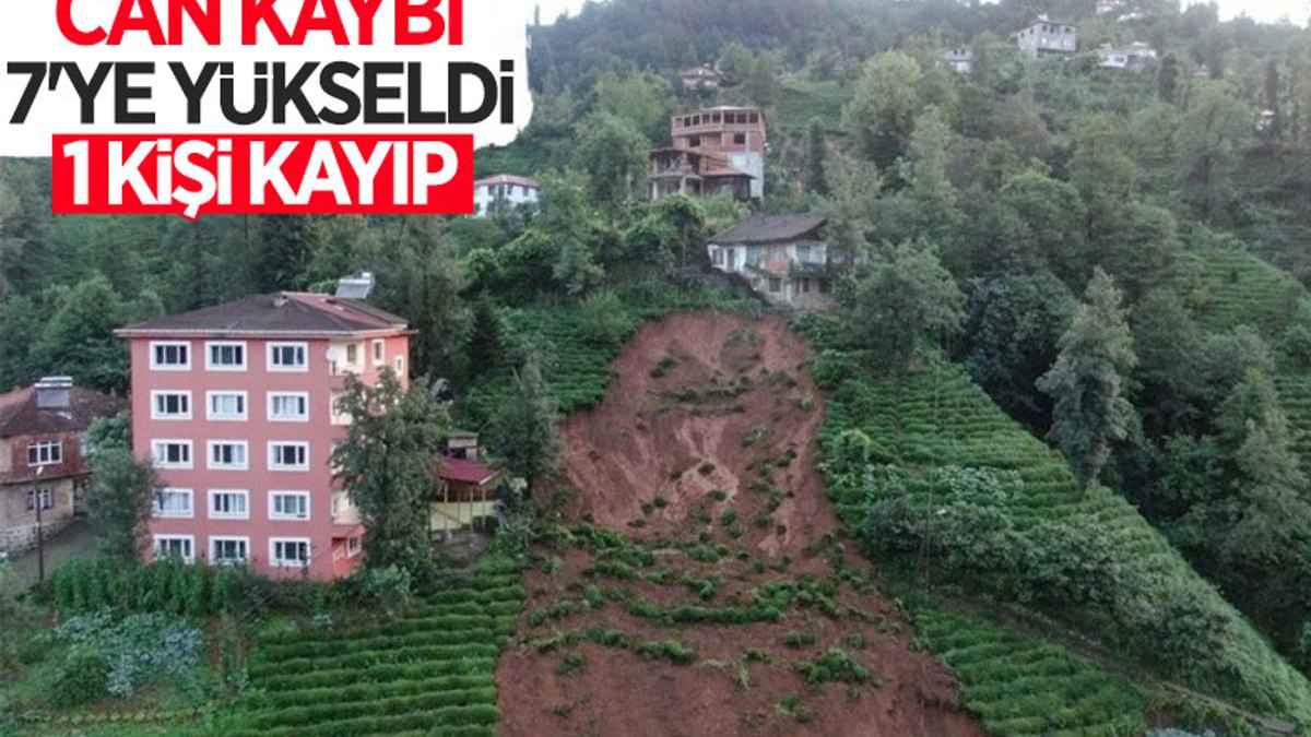 Rize'de sel felaketi nedeniyle hayatını kaybedenlerin sayısı