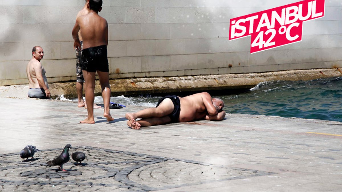 İstanbul’da hissedilen sıcaklık 42 dereceyi buldu