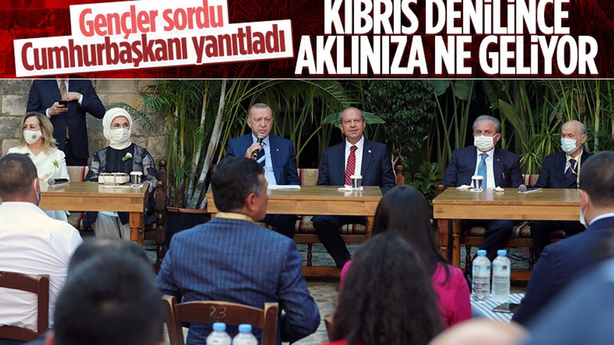 Cumhurbaşkanı Erdoğan KKTC'de gençlerle buluştu