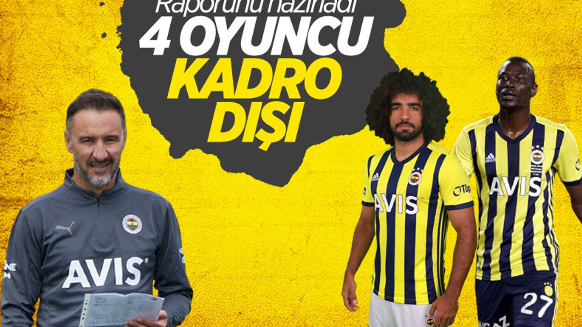 Fenerbahçe'de 4 futbolcu kadro dışı bırakıldı