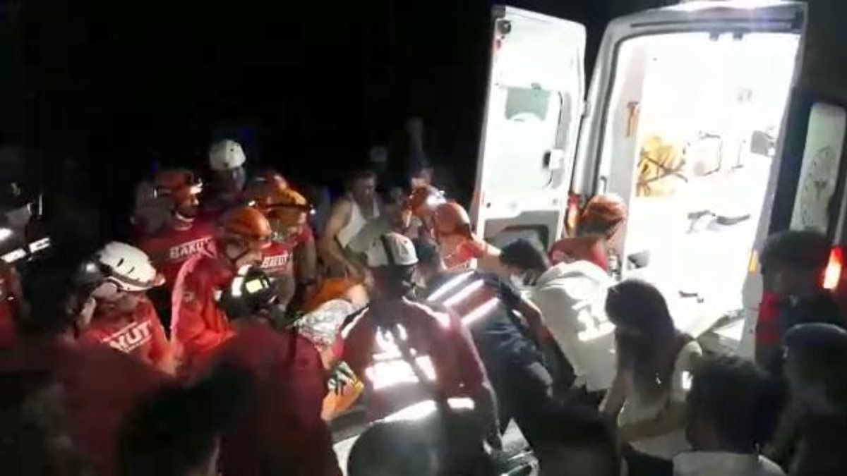 Bursa’da kanyonda düşen şahıs, 4 saatte kurtarılabildi