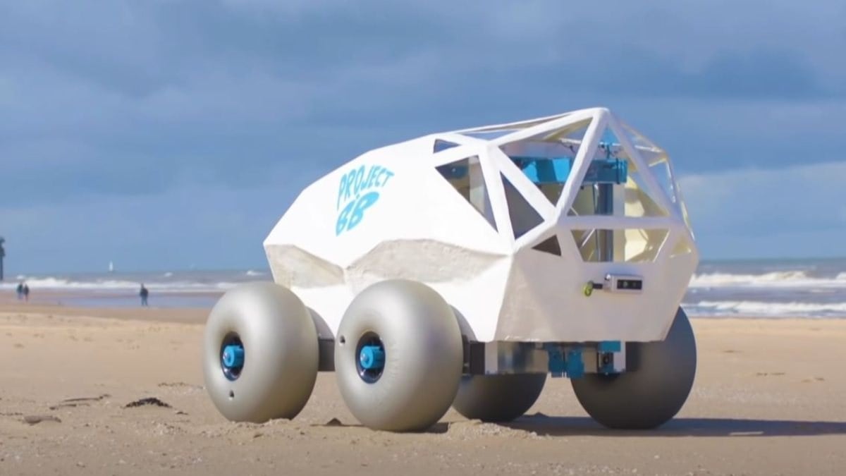 Sahildeki izmaritleri toplayan robot: BeachBot
